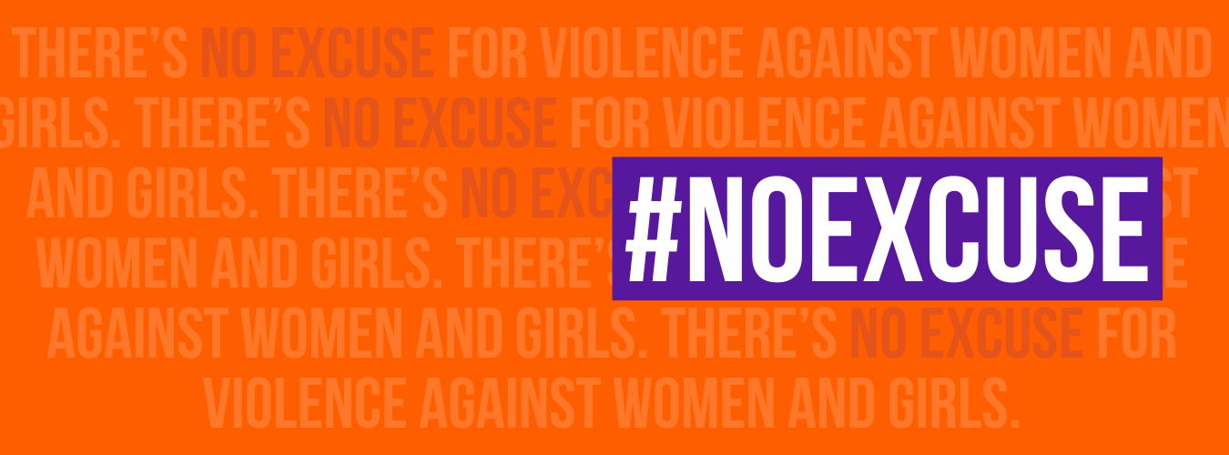 Graphic: No excuse (hashtag). 